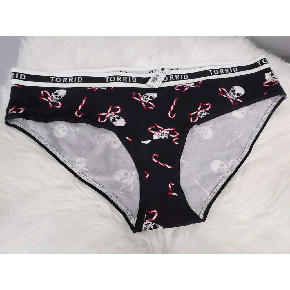 NWT Torrid Plus Size 1 1X 14/16 Halloween Christmas HIPSTER PANTY SKULLS CANDY